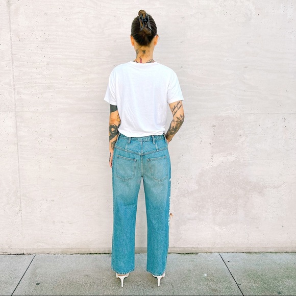 MONSE/NWOT Women’s Denim Button Up Denim Sz 28 - Picture 9 of 13